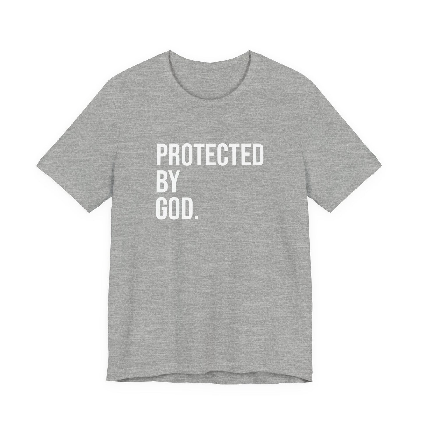 Gray Protected By God Tee