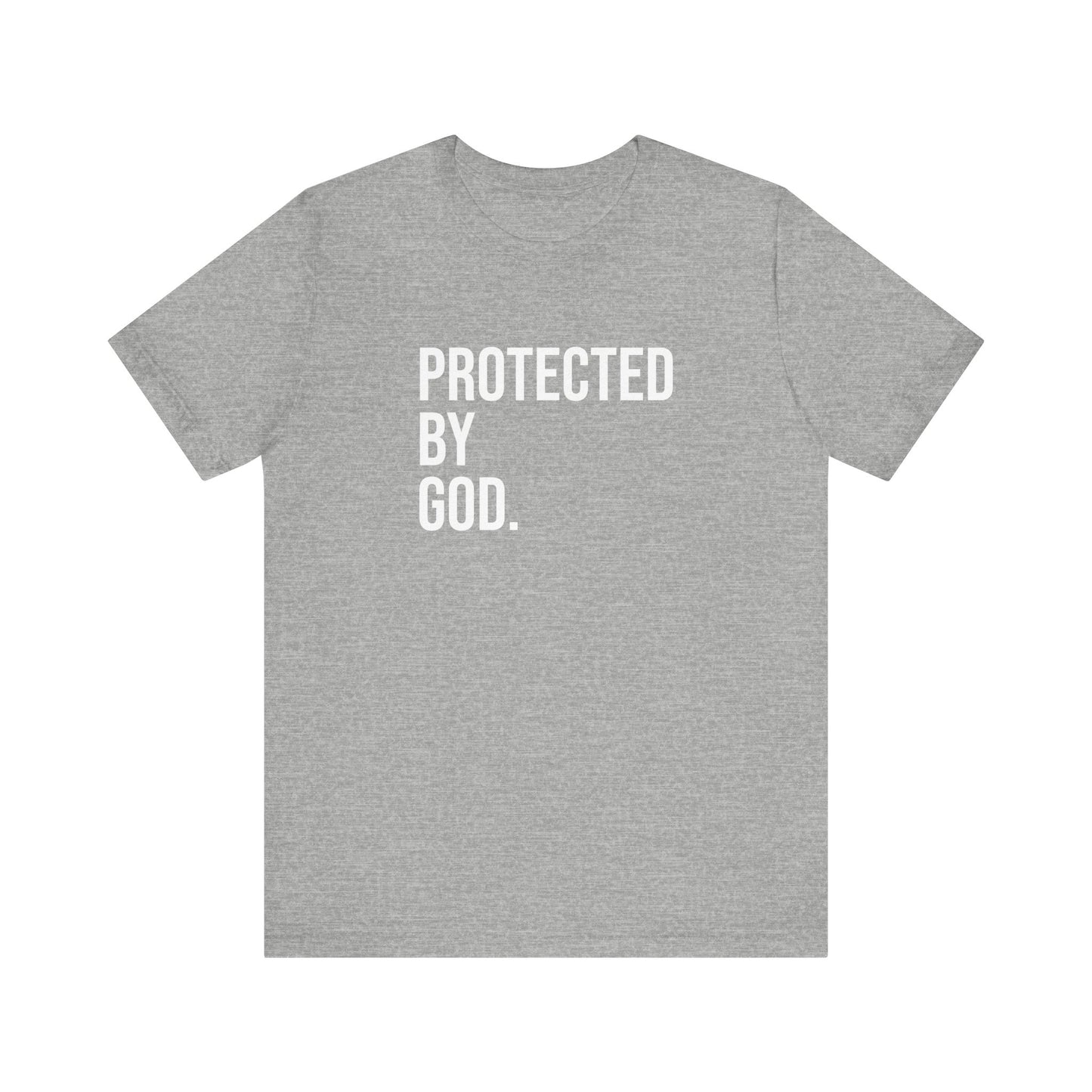 Gray Protected By God Tee