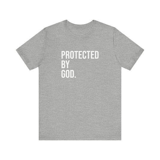 Gray Protected By God Tee