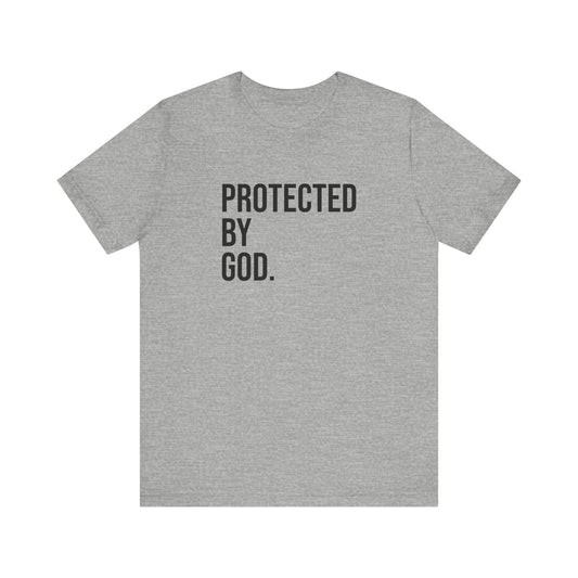 Heather Grey Protected By God Tee